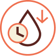 Illustration icon representing timing and measurement concepts