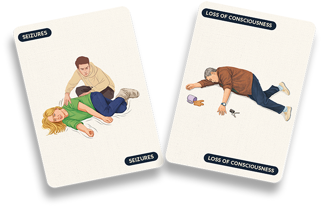 Illustration of medical emergency situations